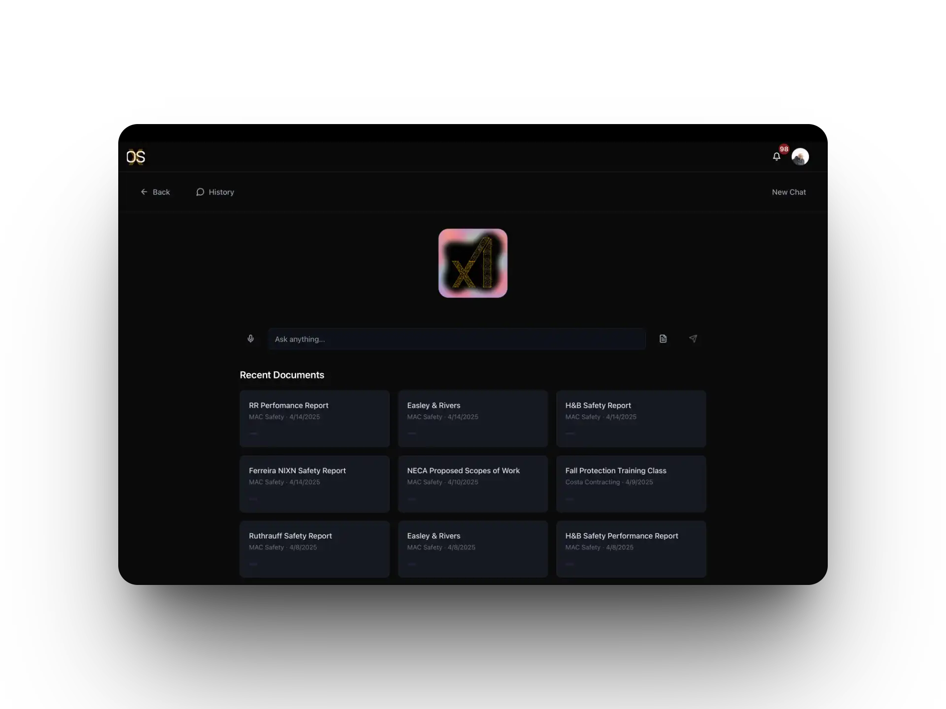 Enterprise LLM Chat Interface