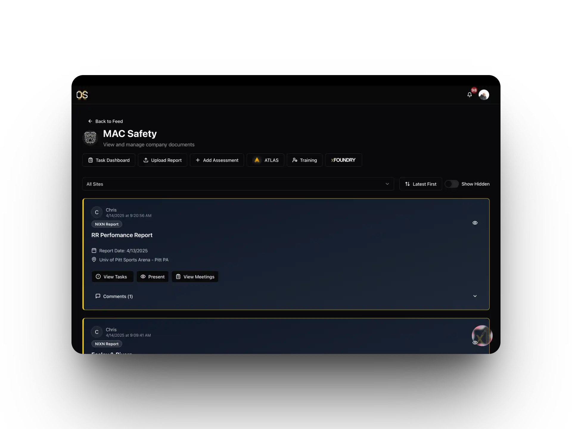 NIXNos Feed Interface