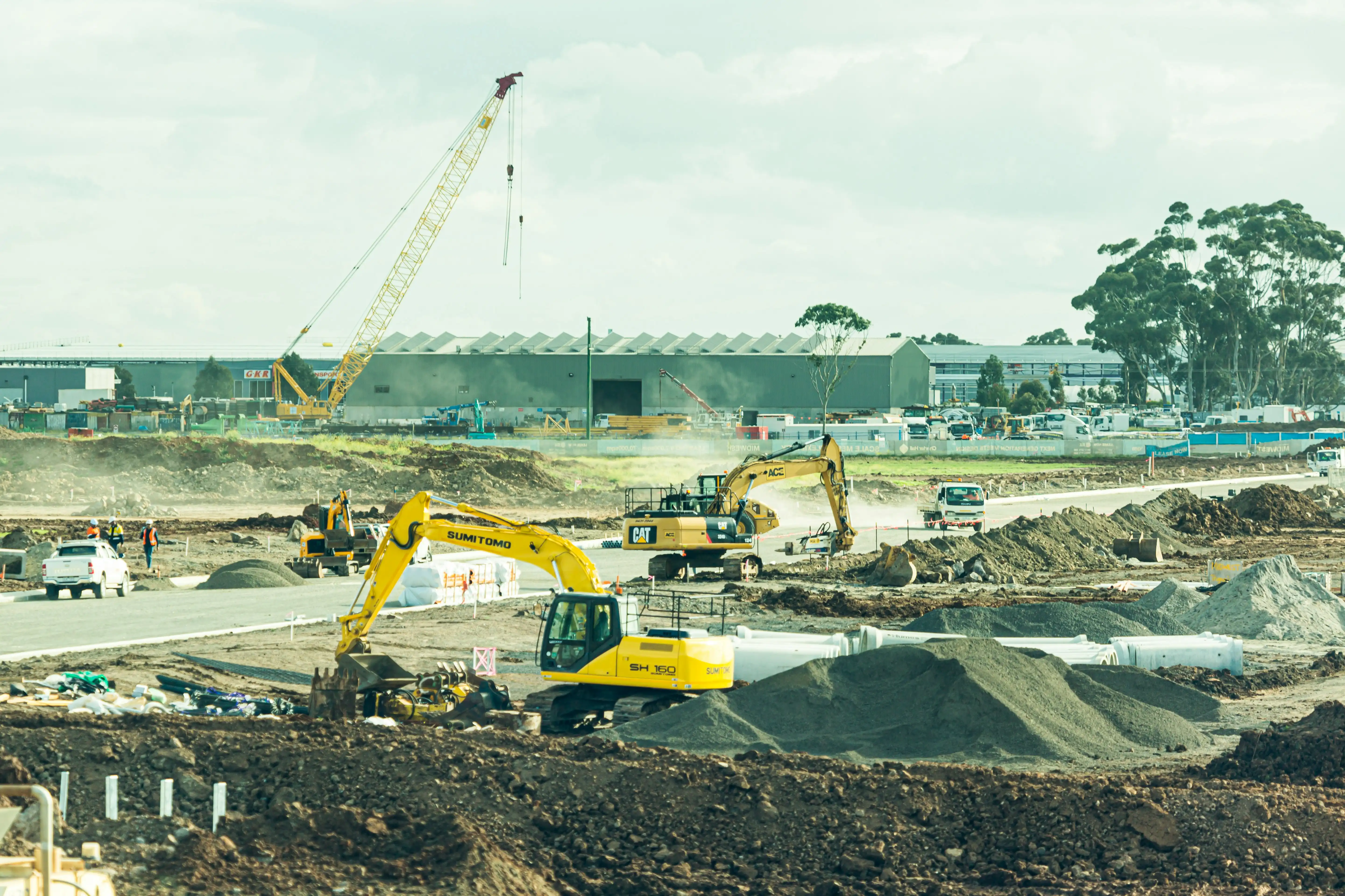 Construction site operations